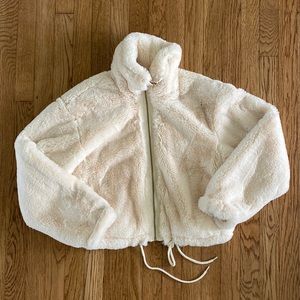 Anthropologie x Elevenses faux fur jacket